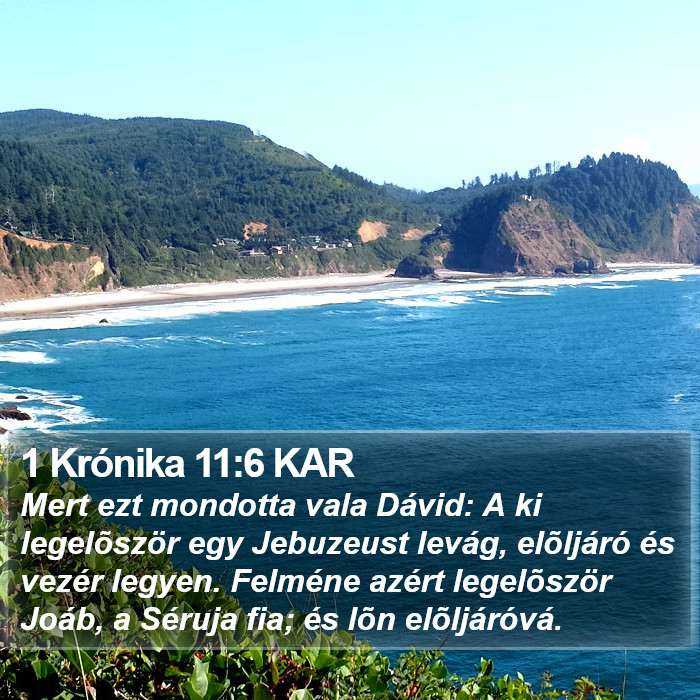 1 Krónika 11:6 KAR Bible Study