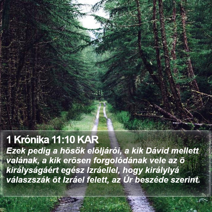 1 Krónika 11:10 KAR Bible Study