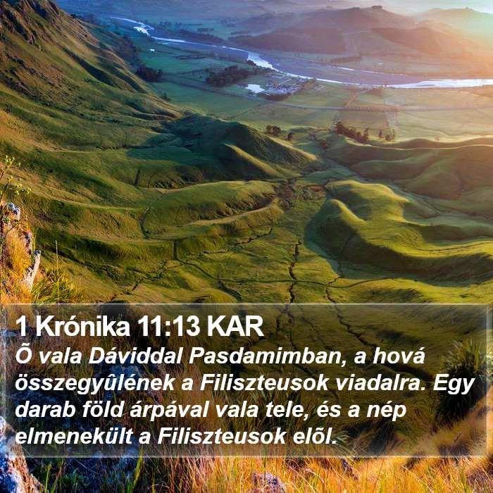 1 Krónika 11:13 KAR Bible Study