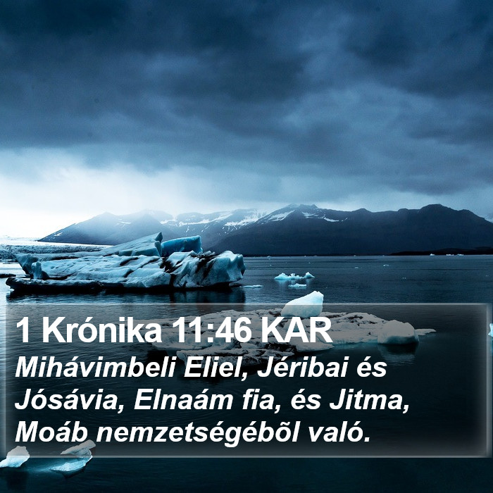 1 Krónika 11:46 KAR Bible Study