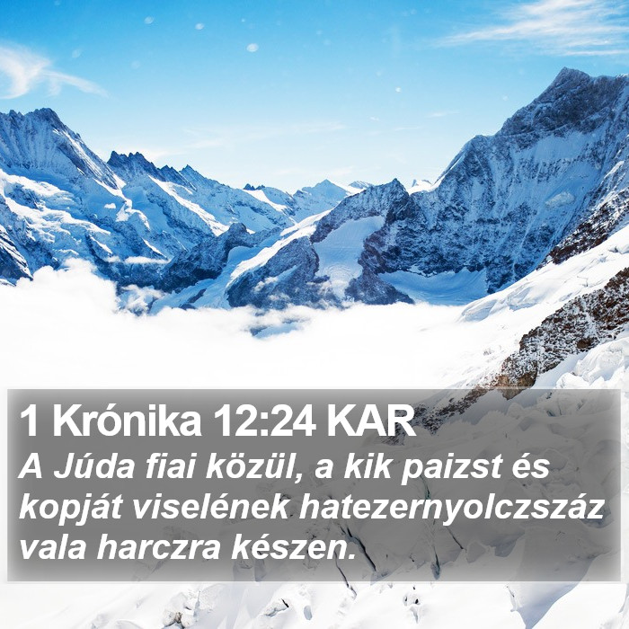 1 Krónika 12:24 KAR Bible Study