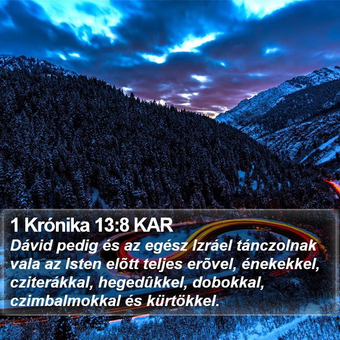 1 Krónika 13:8 KAR Bible Study