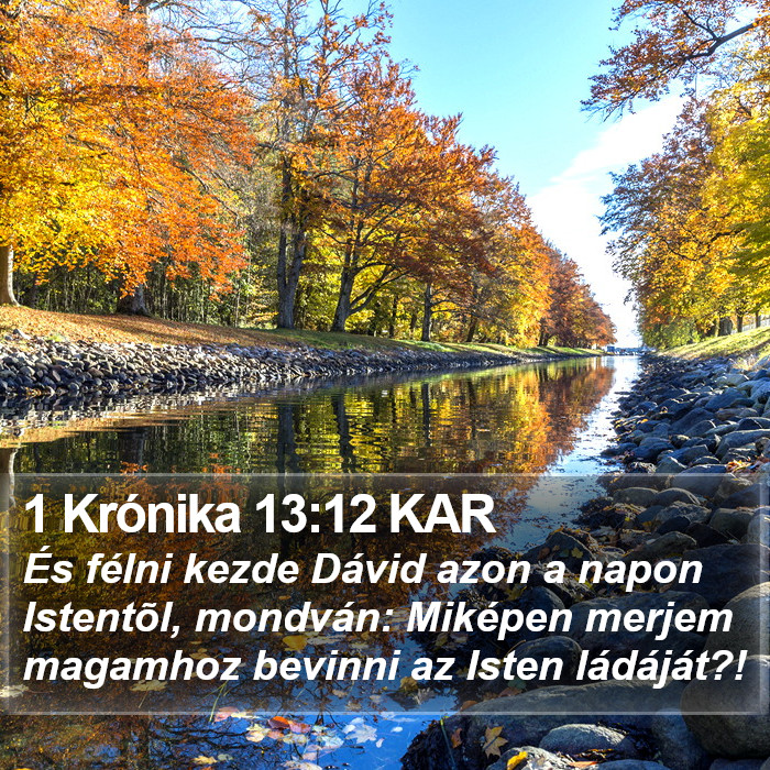 1 Krónika 13:12 KAR Bible Study