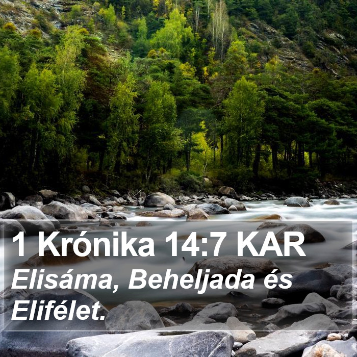 1 Krónika 14:7 KAR Bible Study