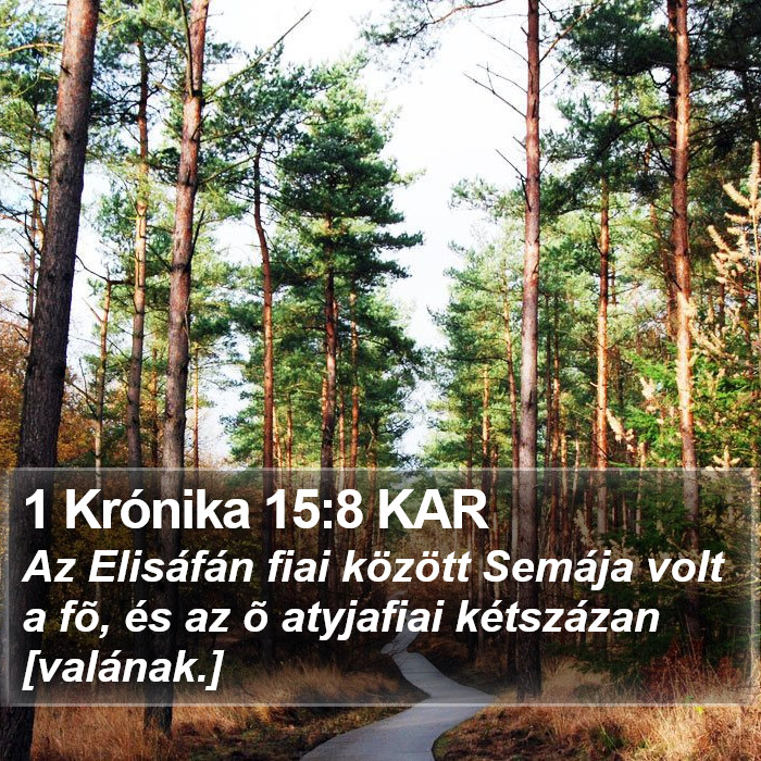 1 Krónika 15:8 KAR Bible Study