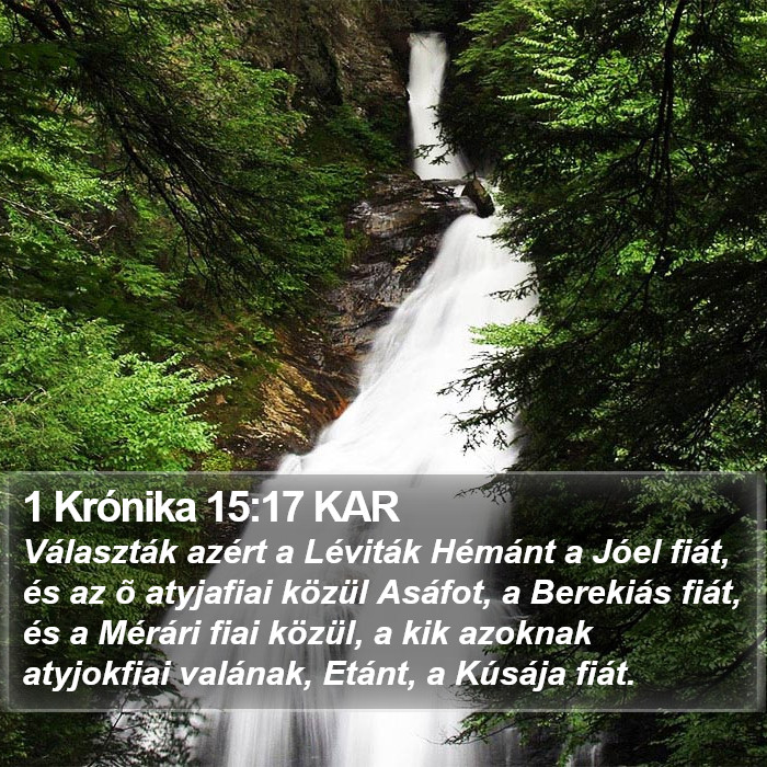 1 Krónika 15:17 KAR Bible Study