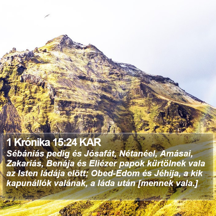 1 Krónika 15:24 KAR Bible Study