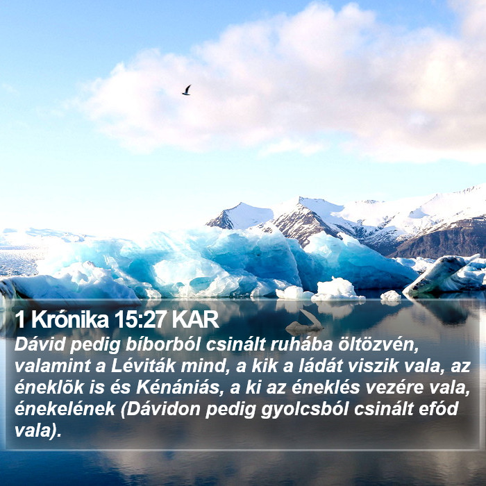 1 Krónika 15:27 KAR Bible Study