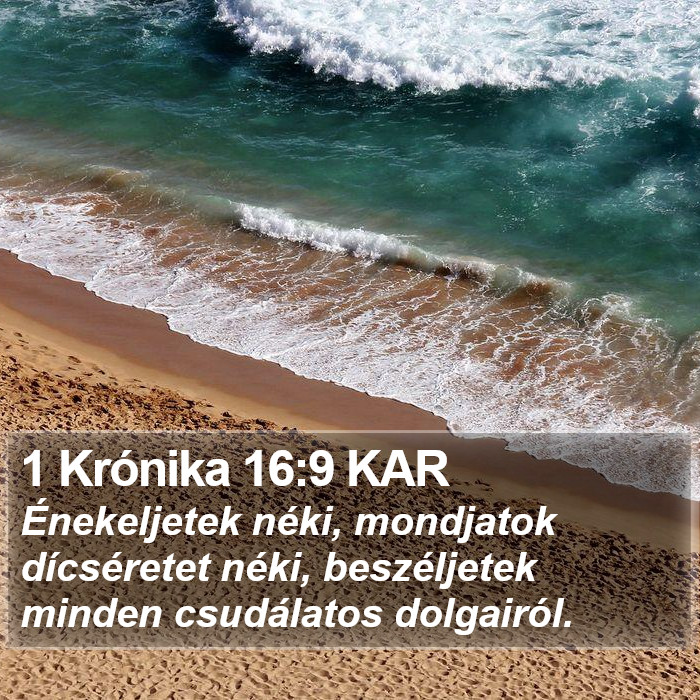 1 Krónika 16:9 KAR Bible Study