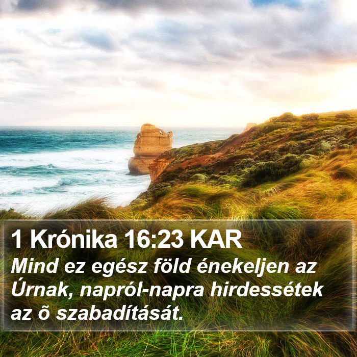 1 Krónika 16:23 KAR Bible Study