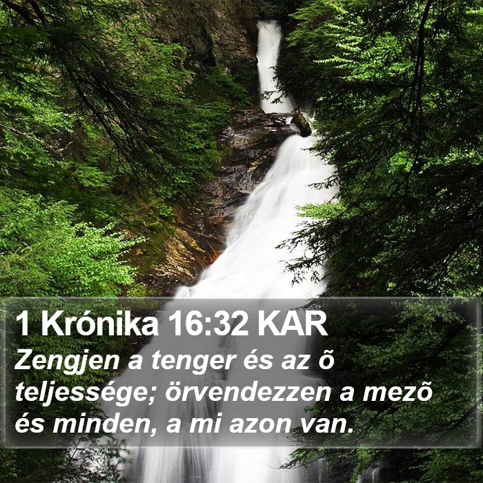 1 Krónika 16:32 KAR Bible Study