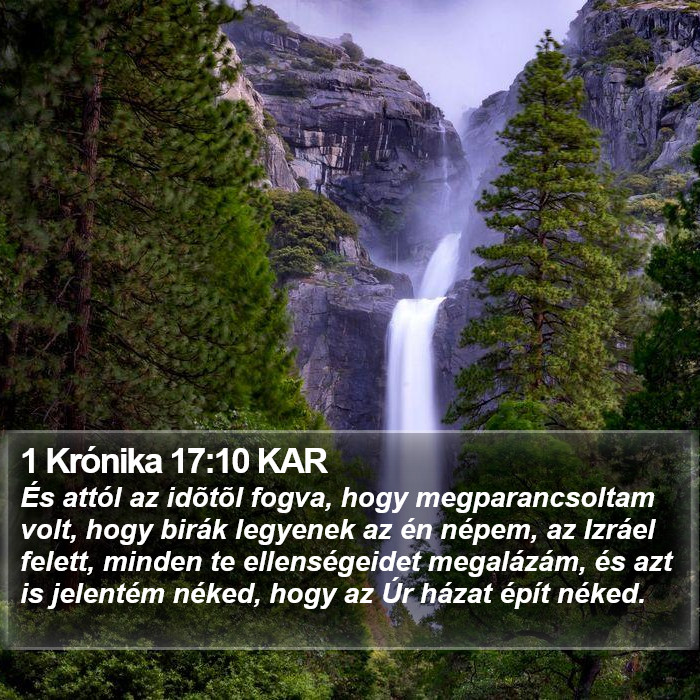 1 Krónika 17:10 KAR Bible Study