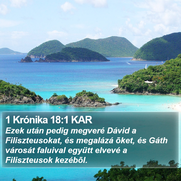 1 Krónika 18:1 KAR Bible Study