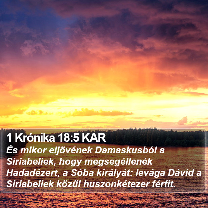 1 Krónika 18:5 KAR Bible Study