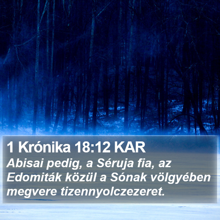 1 Krónika 18:12 KAR Bible Study