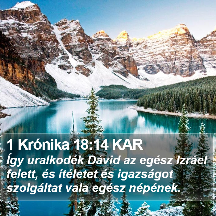 1 Krónika 18:14 KAR Bible Study