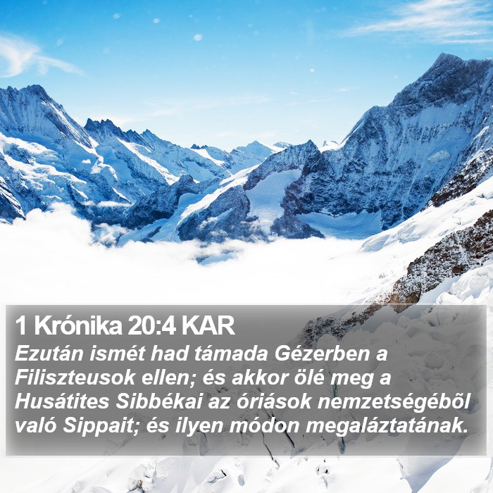 1 Krónika 20:4 KAR Bible Study