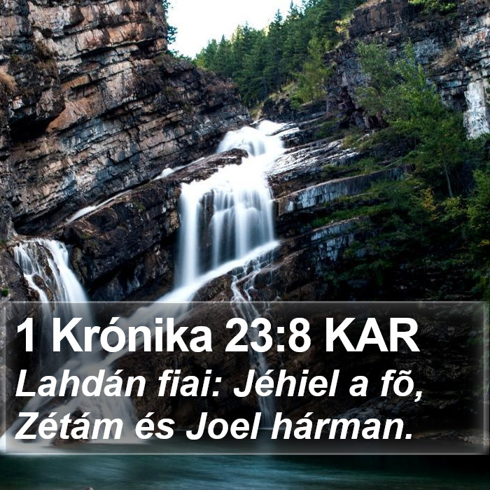 1 Krónika 23:8 KAR Bible Study