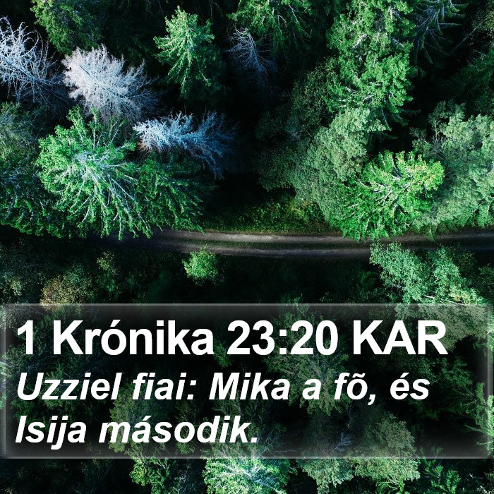 1 Krónika 23:20 KAR Bible Study