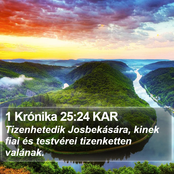 1 Krónika 25:24 KAR Bible Study