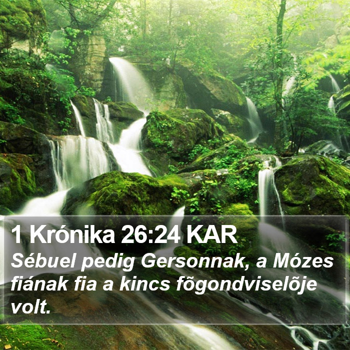 1 Krónika 26:24 KAR Bible Study