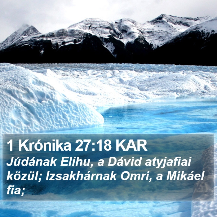 1 Krónika 27:18 KAR Bible Study