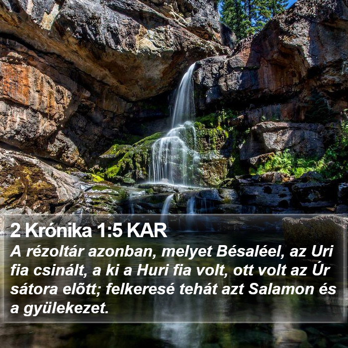 2 Krónika 1:5 KAR Bible Study