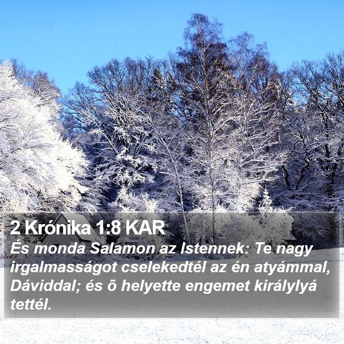 2 Krónika 1:8 KAR Bible Study