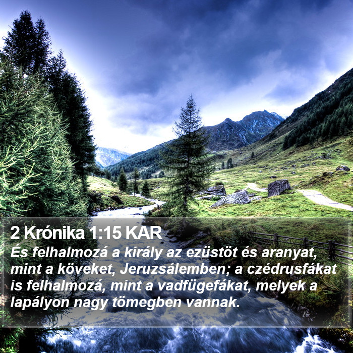 2 Krónika 1:15 KAR Bible Study