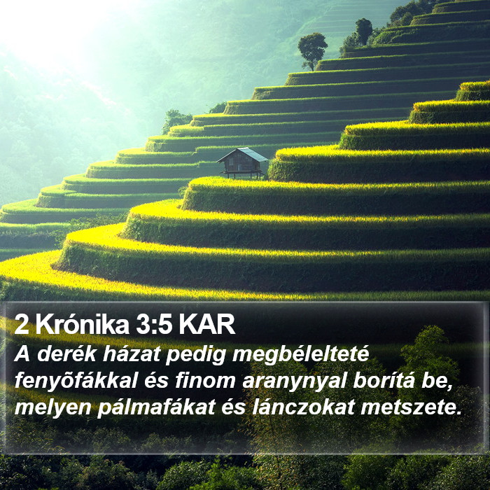 2 Krónika 3:5 KAR Bible Study