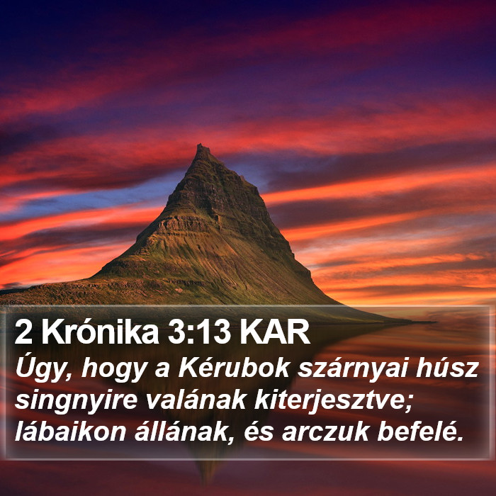 2 Krónika 3:13 KAR Bible Study