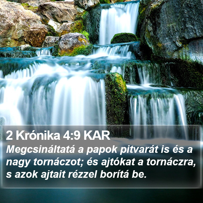 2 Krónika 4:9 KAR Bible Study