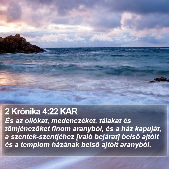 2 Krónika 4:22 KAR Bible Study