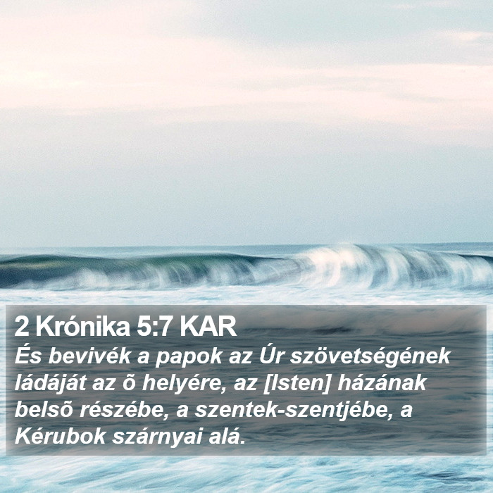 2 Krónika 5:7 KAR Bible Study