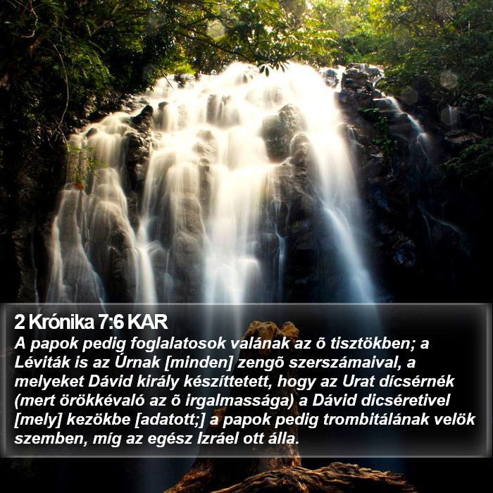 2 Krónika 7:6 KAR Bible Study