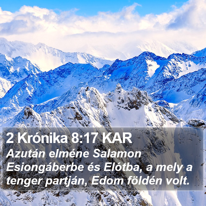 2 Krónika 8:17 KAR Bible Study