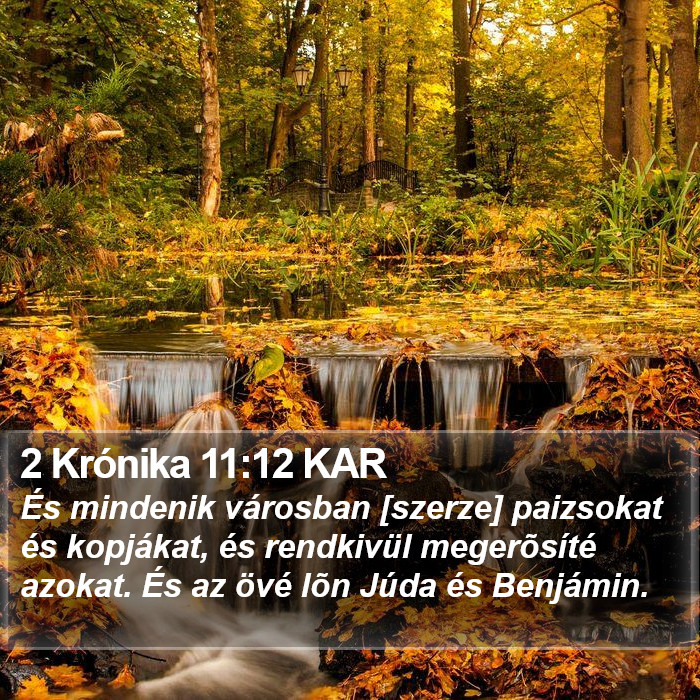 2 Krónika 11:12 KAR Bible Study