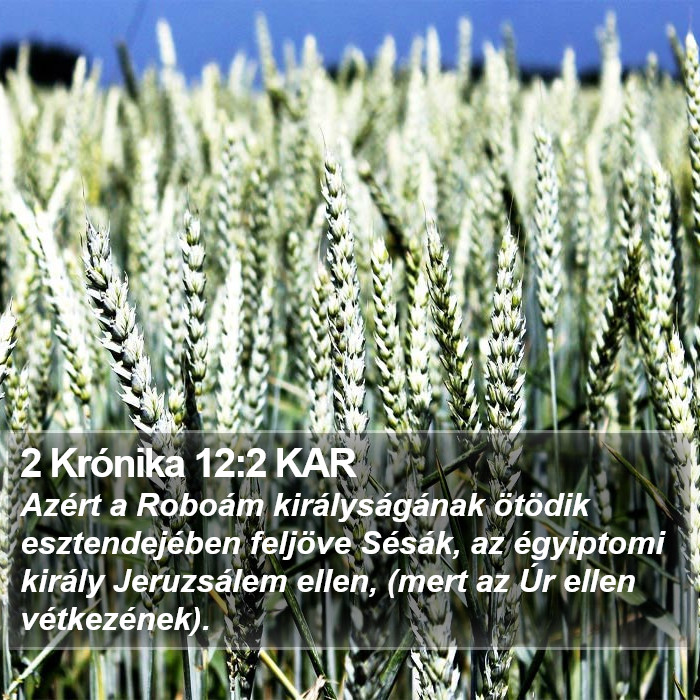 2 Krónika 12:2 KAR Bible Study