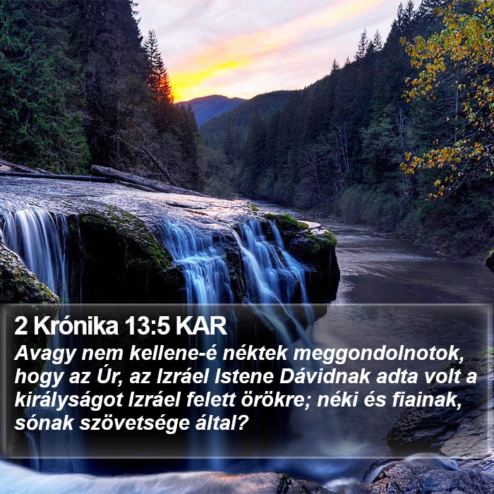 2 Krónika 13:5 KAR Bible Study