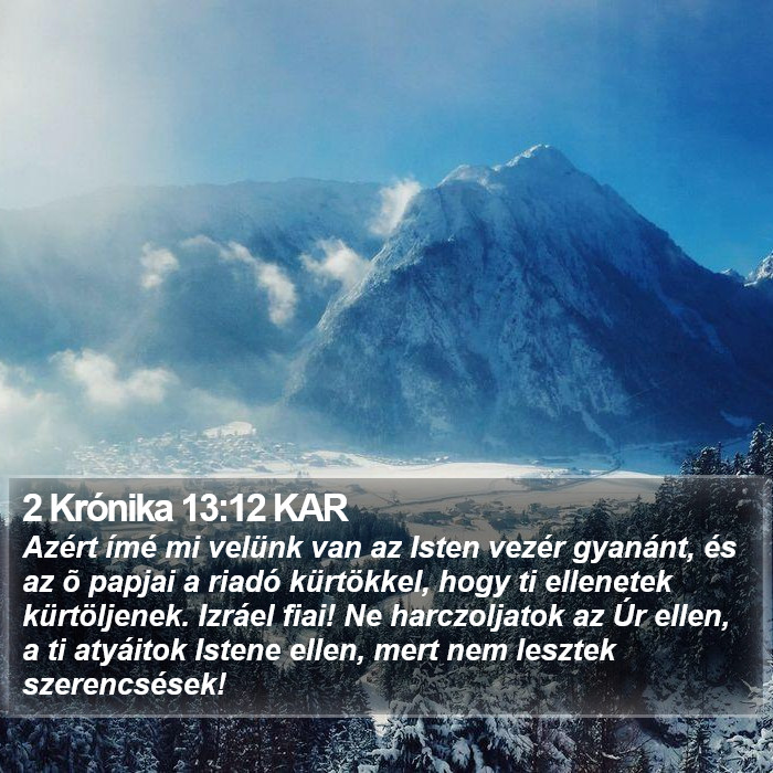 2 Krónika 13:12 KAR Bible Study