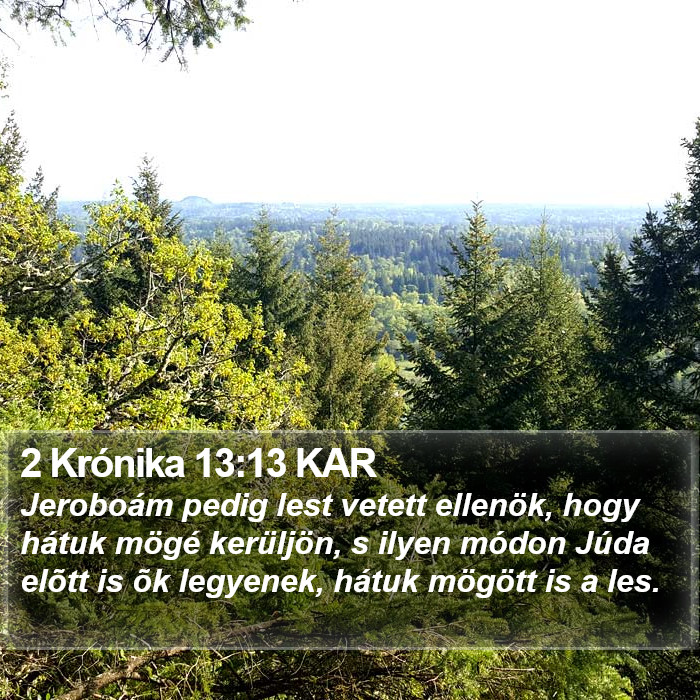 2 Krónika 13:13 KAR Bible Study