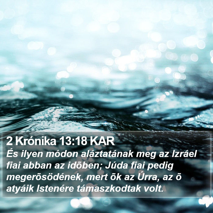 2 Krónika 13:18 KAR Bible Study