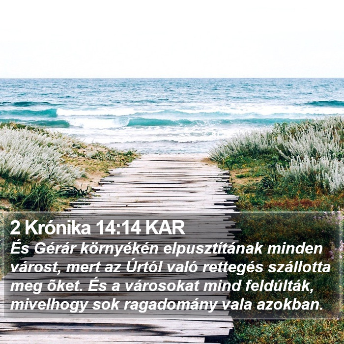 2 Krónika 14:14 KAR Bible Study