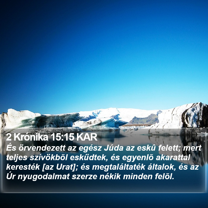 2 Krónika 15:15 KAR Bible Study