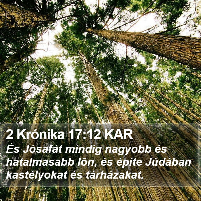 2 Krónika 17:12 KAR Bible Study