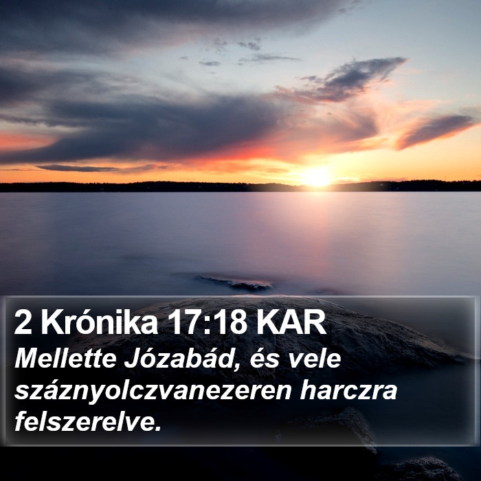 2 Krónika 17:18 KAR Bible Study