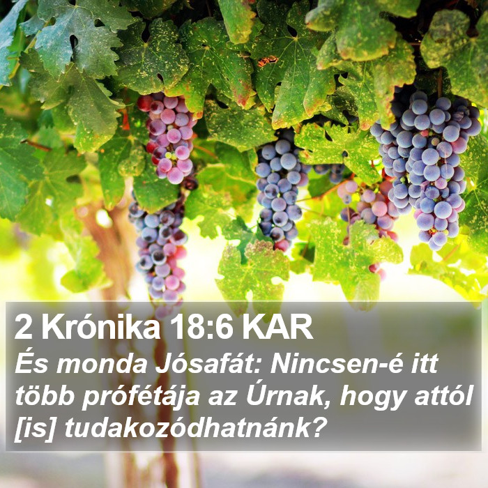 2 Krónika 18:6 KAR Bible Study