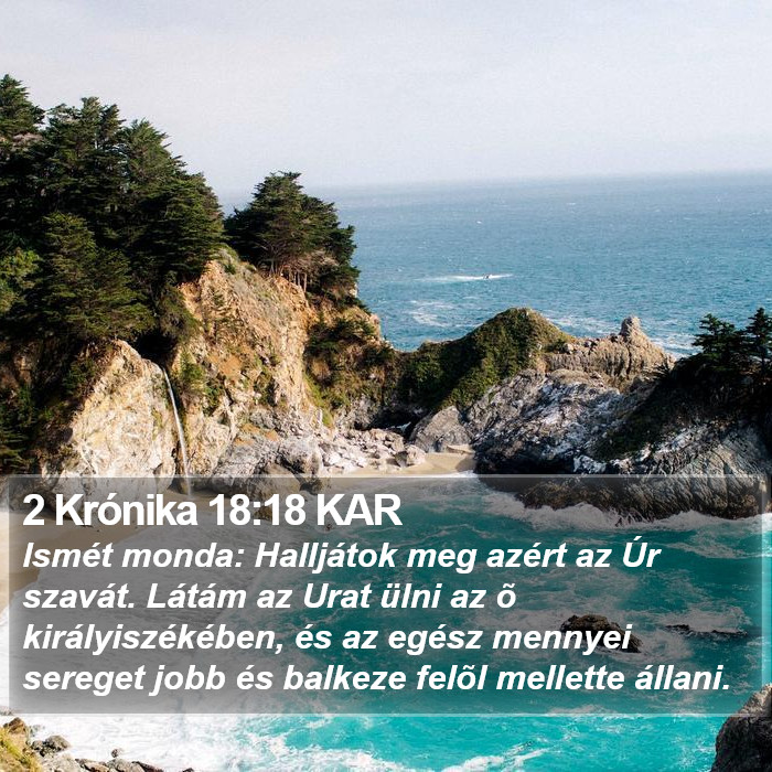 2 Krónika 18:18 KAR Bible Study