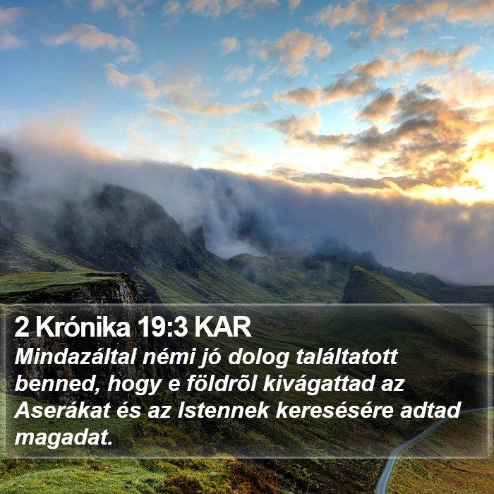 2 Krónika 19:3 KAR Bible Study