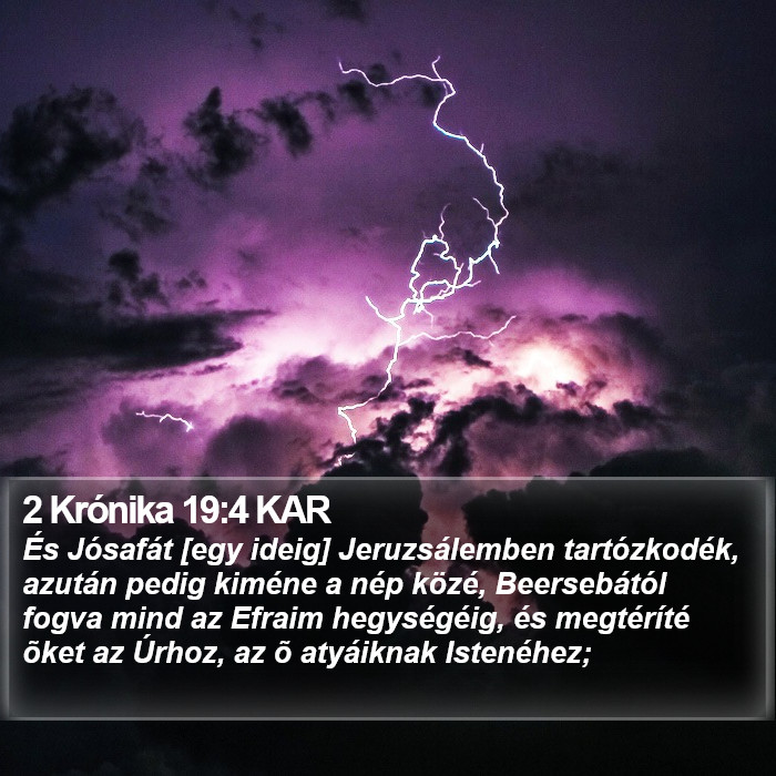 2 Krónika 19:4 KAR Bible Study